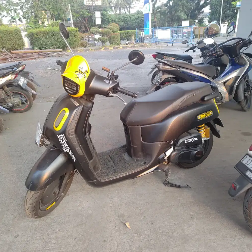 YAMAHA FAZZIO LUX– MODIF CUSTOM BLACK YELLOW | SIAP PAKAI