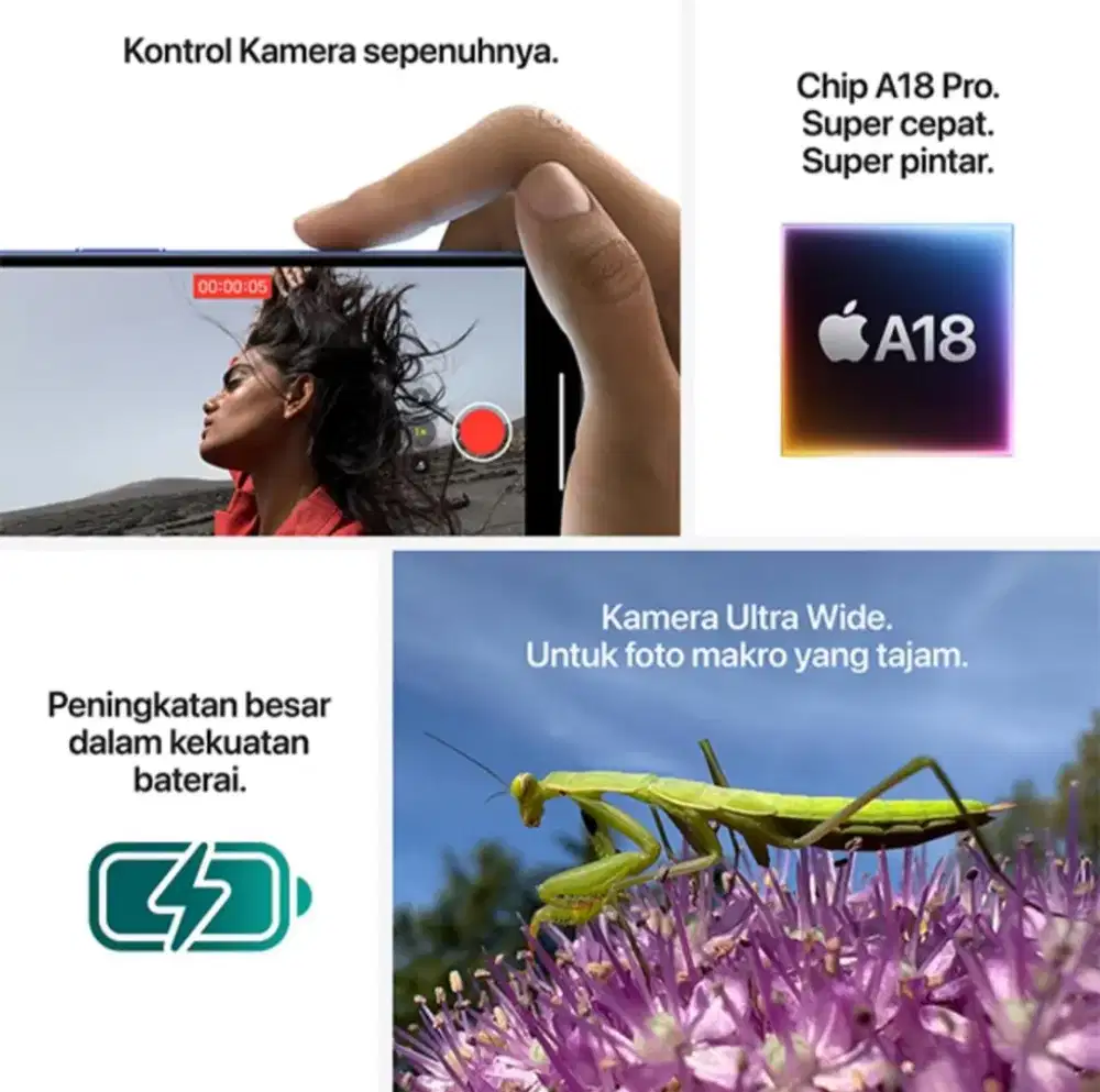 IPHONE 16 BASIC 126GB BISA HOME KREDIT INDONESIA