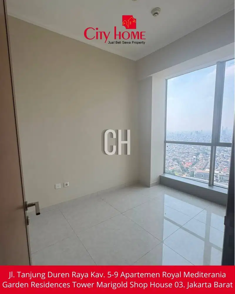 Dijual Apartemen Unfurnished 1 BR di Taman Anggrek Residences