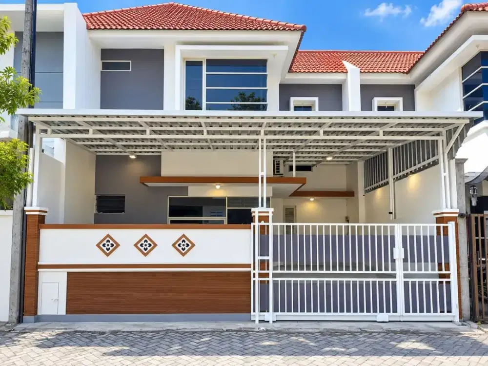 Rumah Lebak Indah  Minimalis Strategis Hadap barat Row jalan 3 mobil