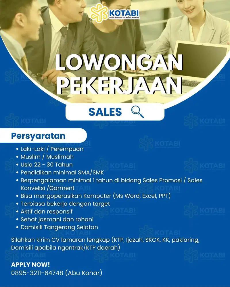 Dibutuhkan spesialise Sosial Media / Market place