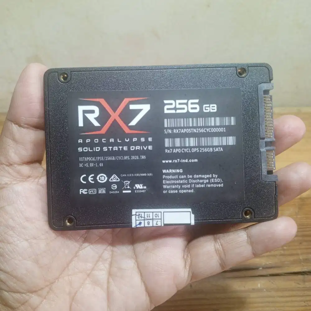 SSD Sata 256 GB sentinel 100%