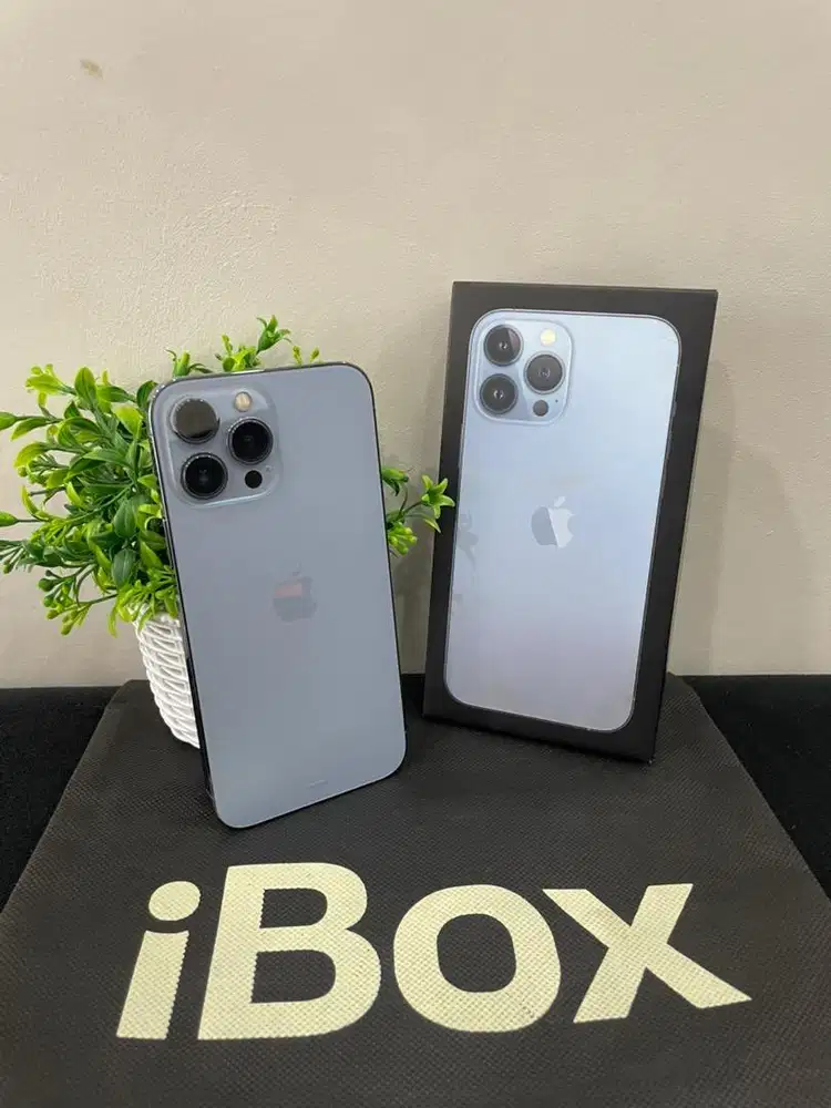 IPhone 13 ProMax 128GB iBox Sierra Blue mulus Fullset Ori BH 100%