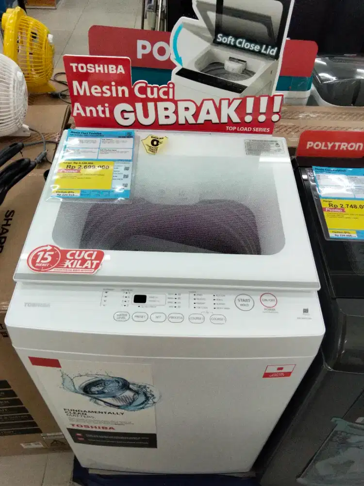 MESIN CUCI TOP LOADING TOSHIBA BISA CICILAN PAKAI HOMECREDIT