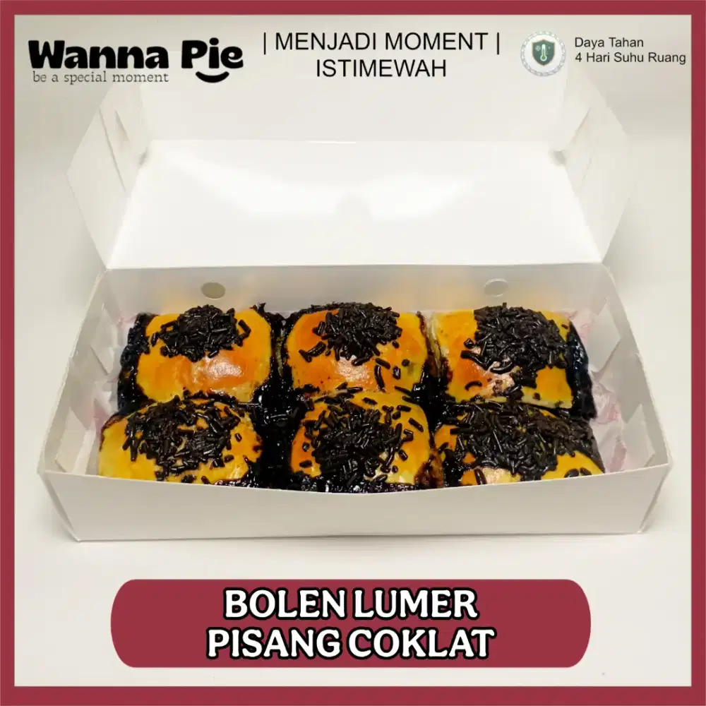 Promo Gratis Ongkir COD Bolen Lumer Coklat Pisang Fresh Panas