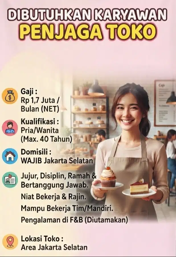 Penjaga toko makanan