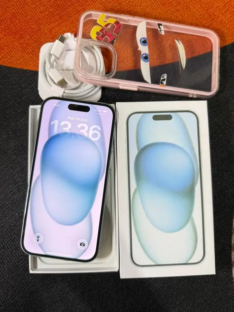 Iphone 15 128gb Blue garansi on