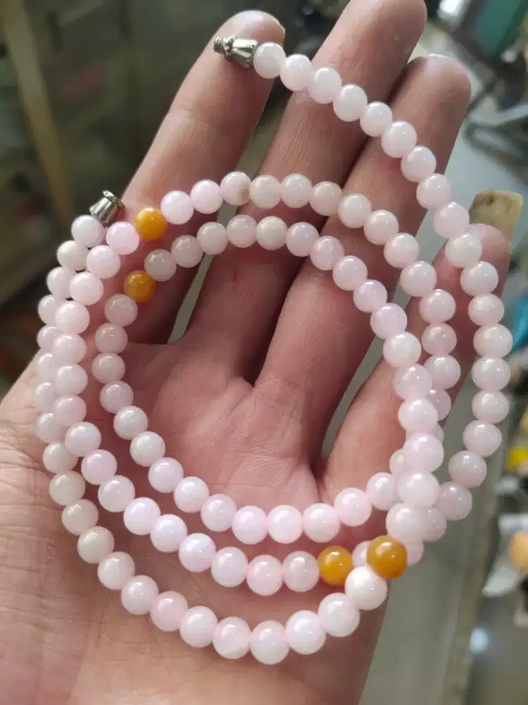 Kalung batu giok tipe A burma
