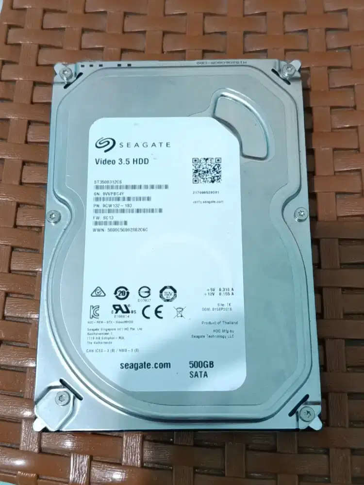 Hardisk Hdd 500GB seagate video