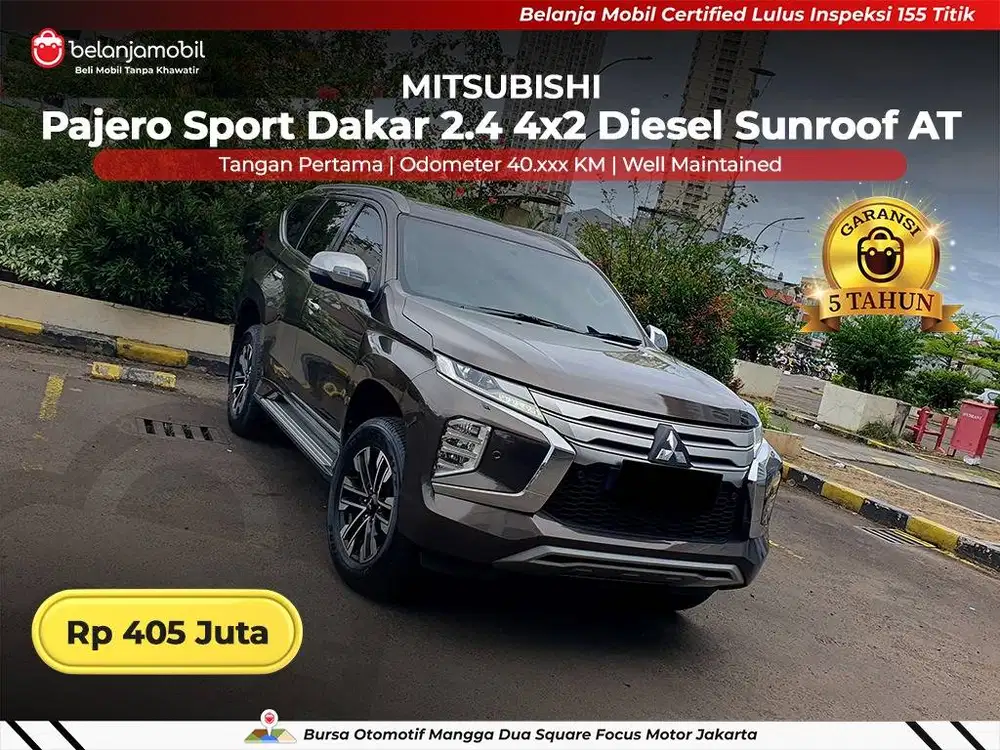 [ GARANSI 5THN ] Mitsubishi Pajero Sport Dakar 2.4 AT 2020/2021/2022