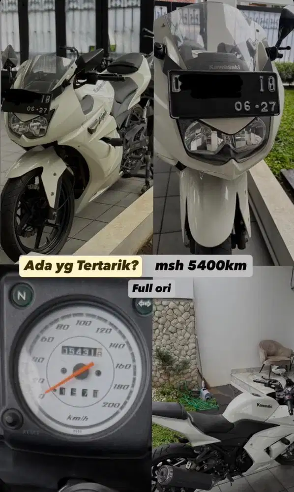 KAWASAKI NINJA 250 WHITE