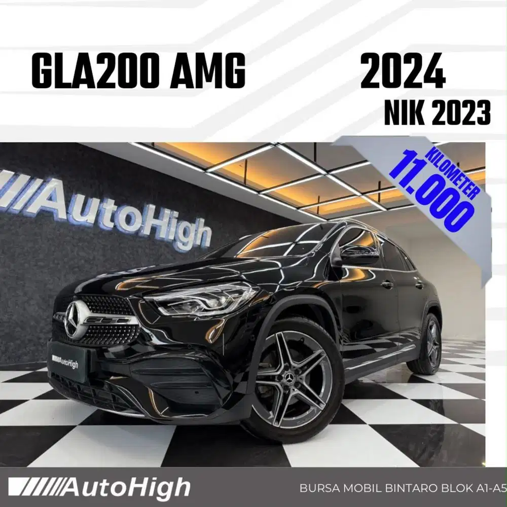 DP10% [Km11.000] GLA200 AMG 2023 Black / GLA 200 Reg 2022 #AUTOHIGH
