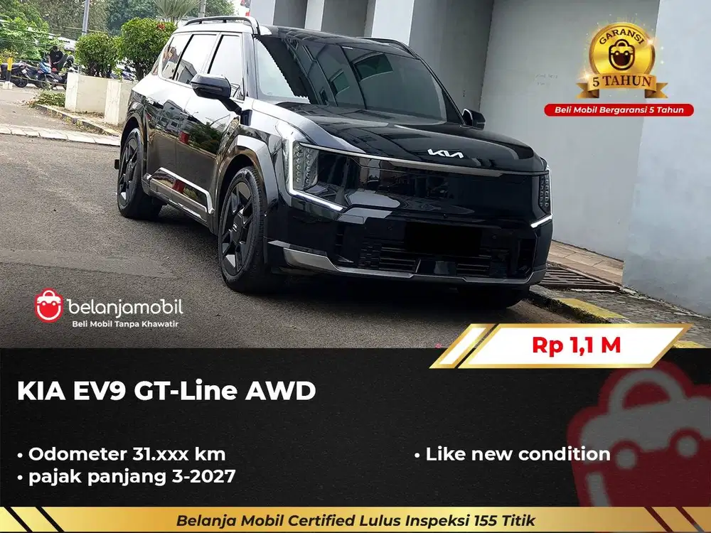 [ GARANSI 5THN AWD ] Kia EV9 EV 9 GT-Line 2022/2023/2024