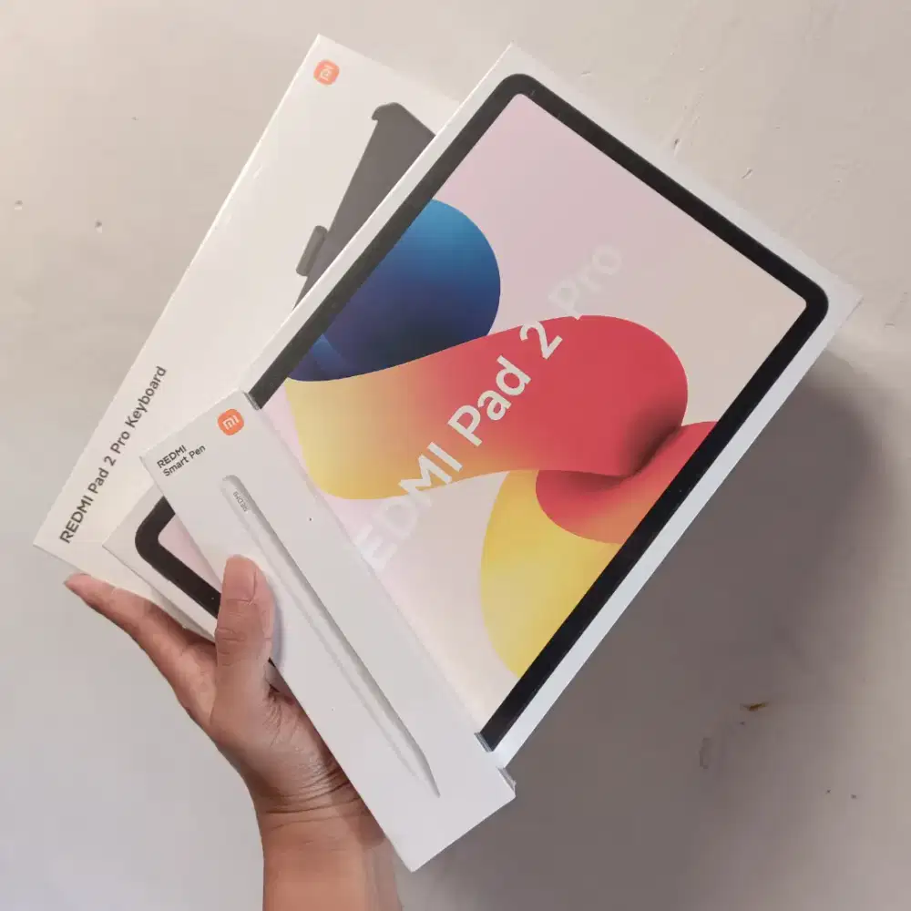 Redmi pad 2 pro 8/256 pen keyboard new (setara poco m1 x1 xiaomi 7 8)