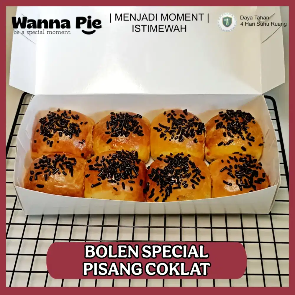 Bolen Special Pisang Coklat Premium Saila Bakery Surabaya Fresh