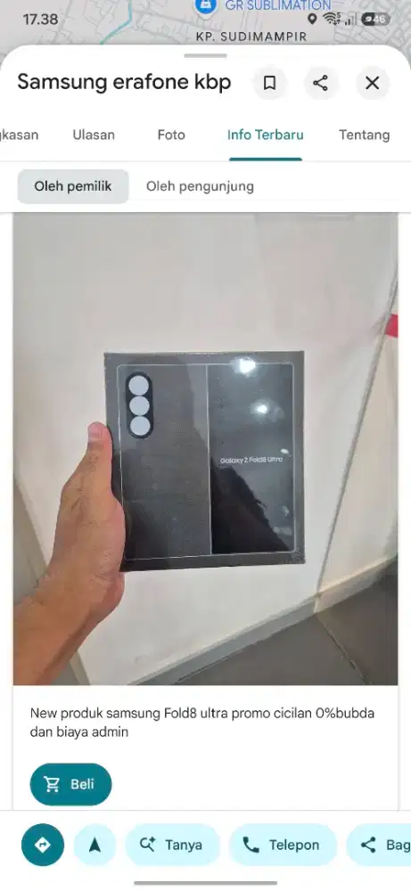 Samsung zfold 8 ultra promo cicilan bisa 0% bunga dan tanpa DP