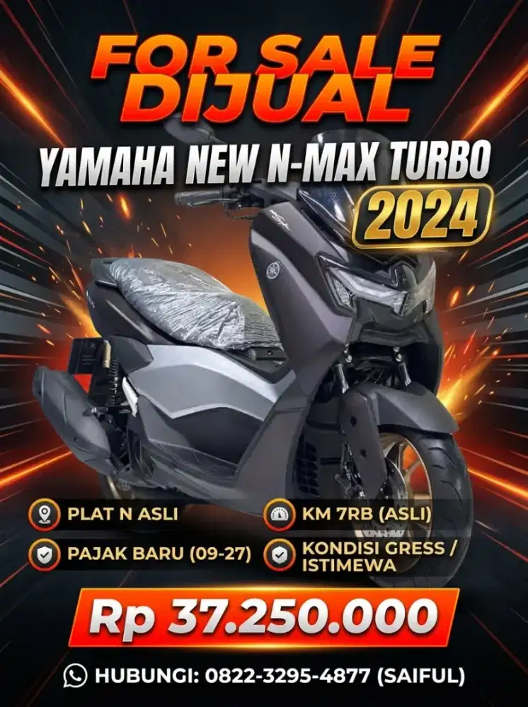 Odo 7rb Istimewa!!Yamaha New N Max turbo 2024 N Asli Mulus-Mustika