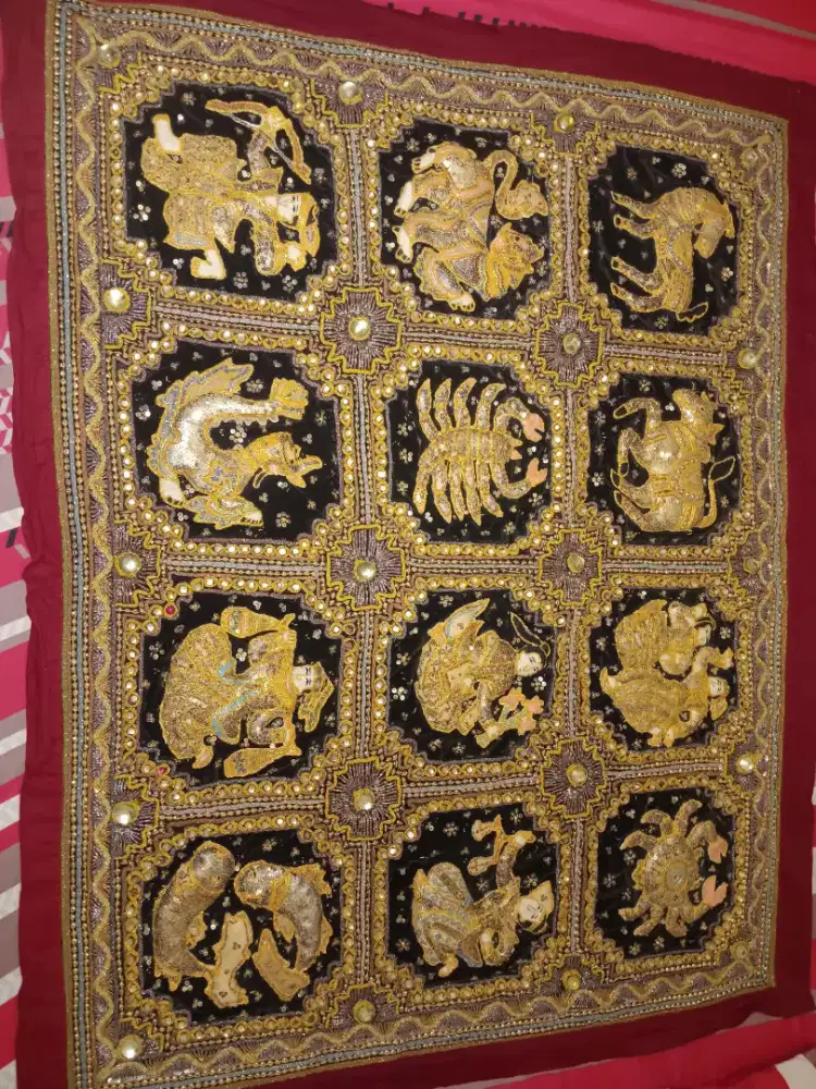 Hiasan dinding handmade thailand horoscope zodiac