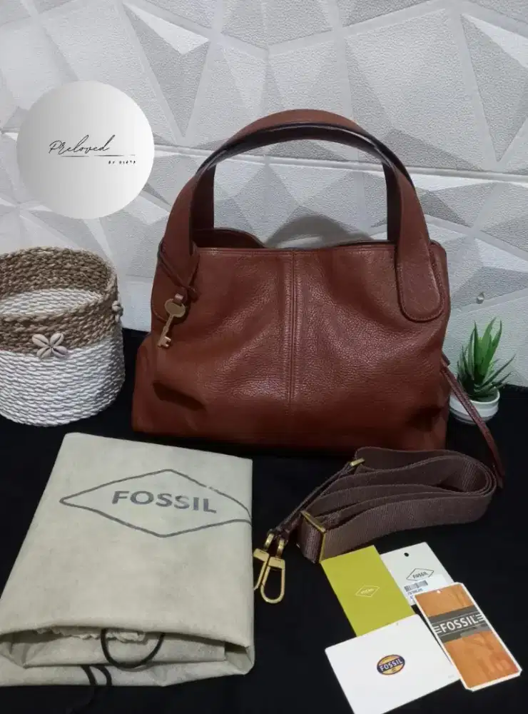 Tas Fossil Maya Sachel Brown Authentic