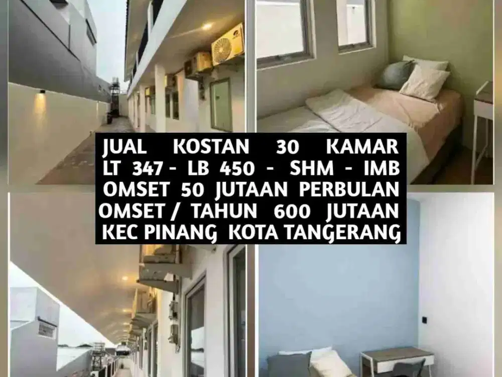 JUAL KOST KOSAN AREA SUDIMARA PINANG KOTA TANGERANG