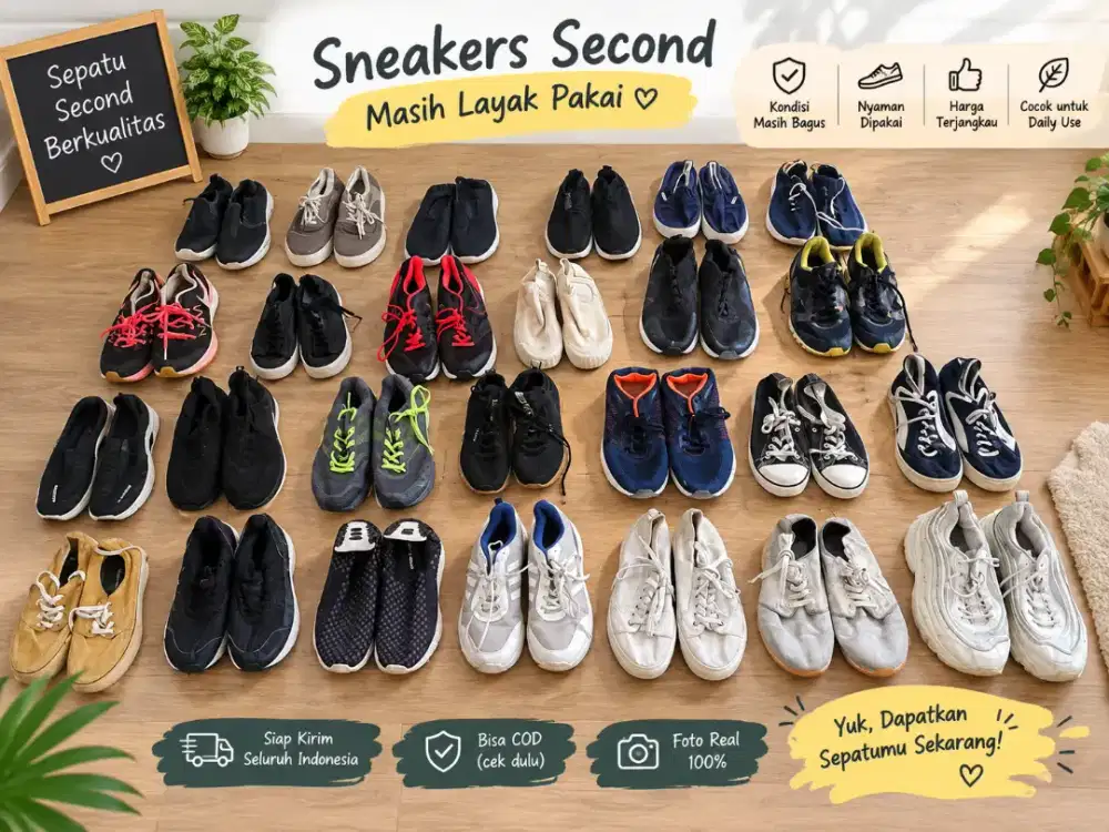 Paket usaha borongan sepatu thrift
