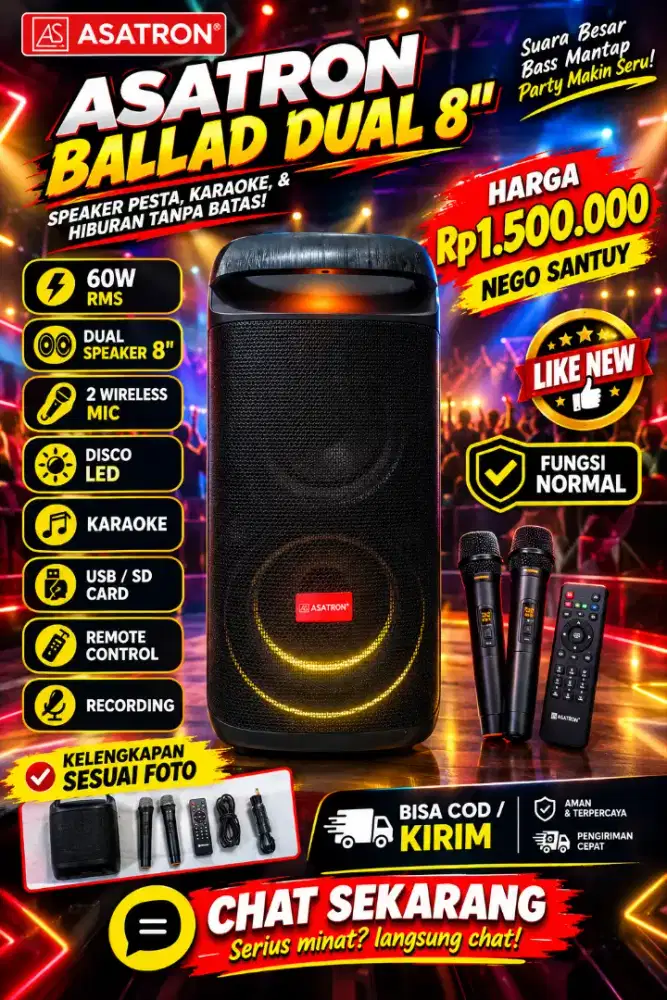 Like New / ex Display SPEAKER ASATRON BALLAD 8