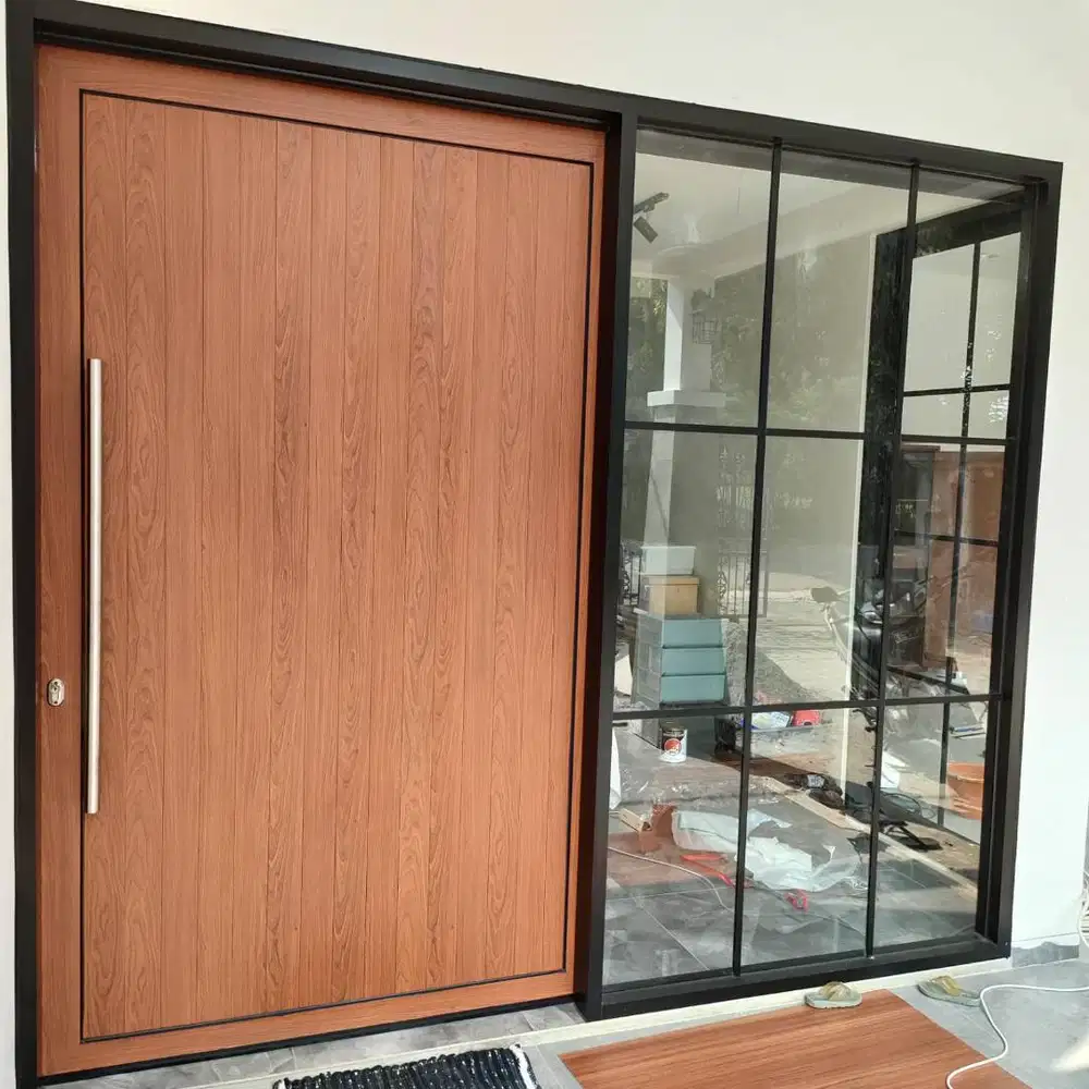 Pasang pintu jendela aluminium kaca