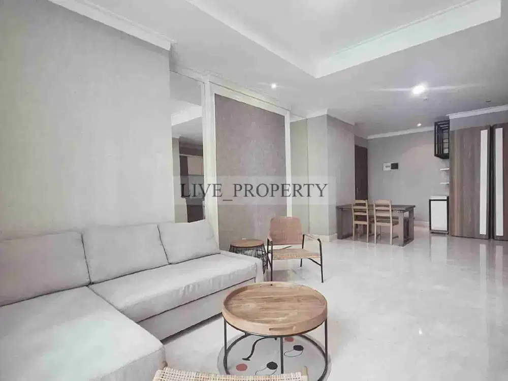 Dijual/disewakan Apartemen Residence 8 1BR, furnished, bersih, rapi, terawat, balkon dan siap huni.
