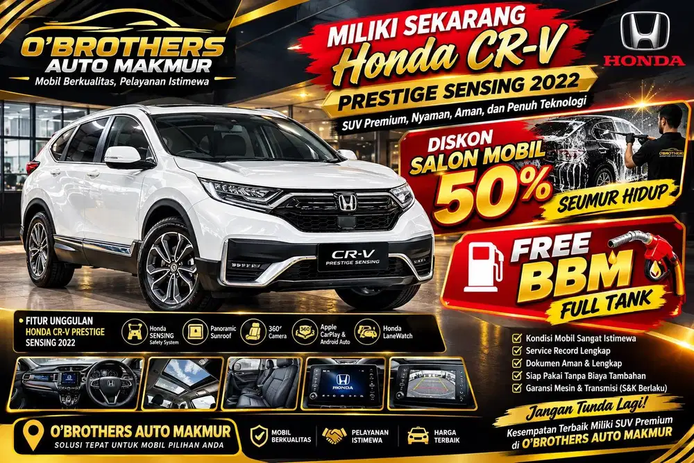 HONDA CRV PRESTIGE MATIC 2022 PUTIH