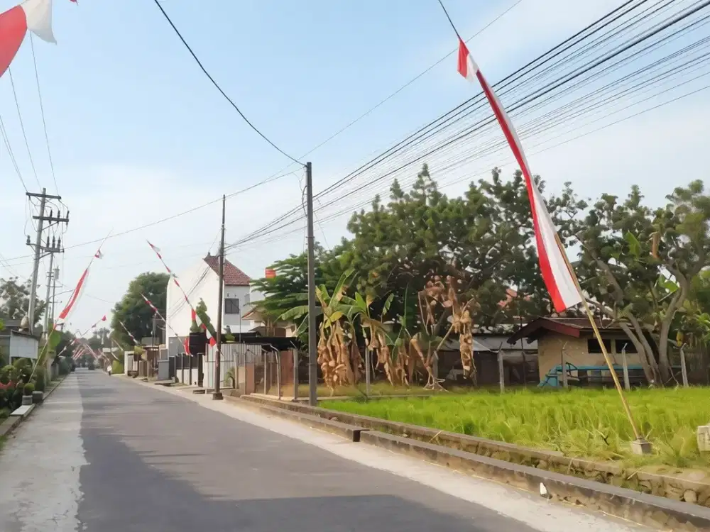 Tanah Strategis Utara Perum Merapi View Lt 847 m2 Lebar 15 m SHM