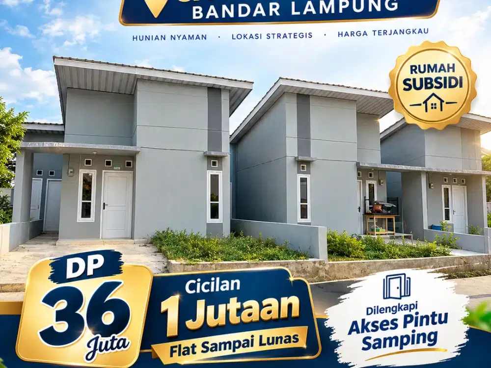 Perumahan Subsidi Samping SMA 13 Bandar Lampung