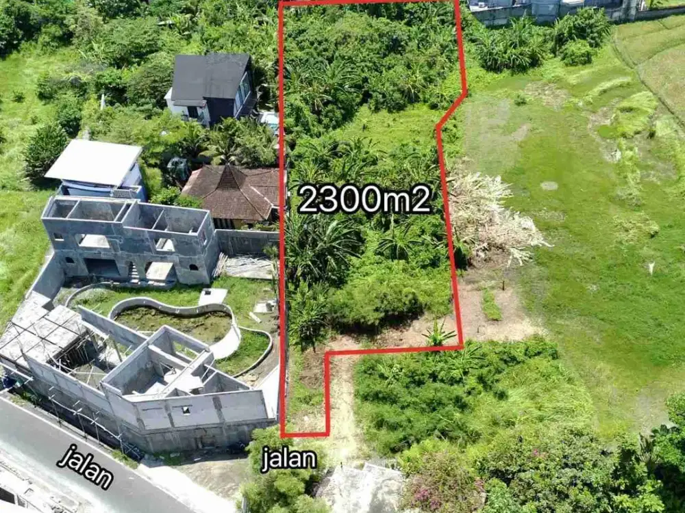 Tanah premium sangat langka dekat dengan pantai sangat cocok untuk komplex villa