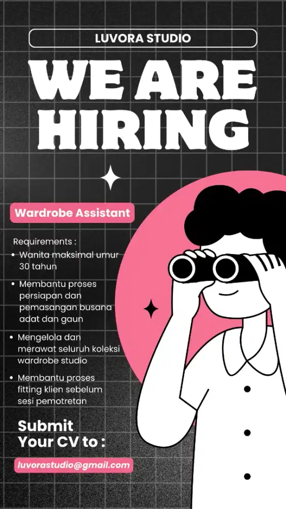 Assistant Busana Adat & Gown (Wardrobe Team)