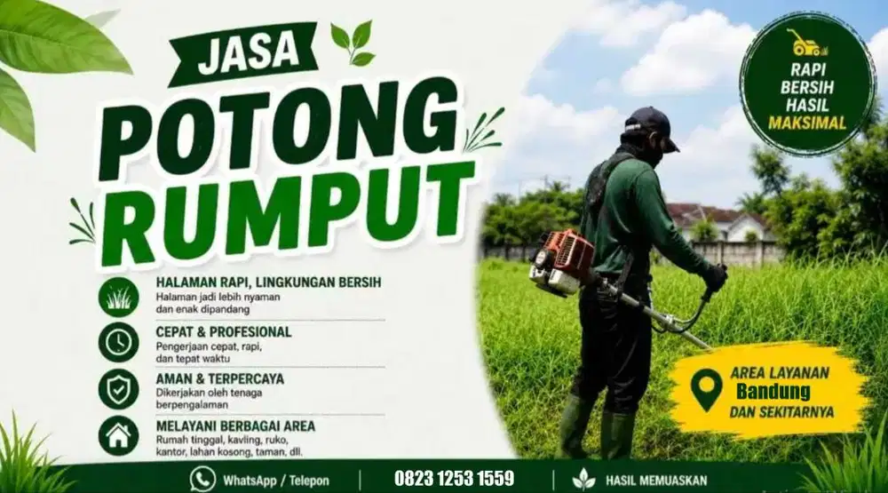 Jasa Taman Halaman Rumah dan Potong Rumput Halaman Rumah