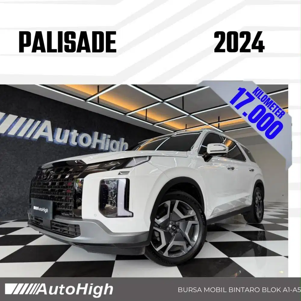 DP10% [Km9.000] Palisade Signature 2024 White Reg 2025 #AUTOHIGH