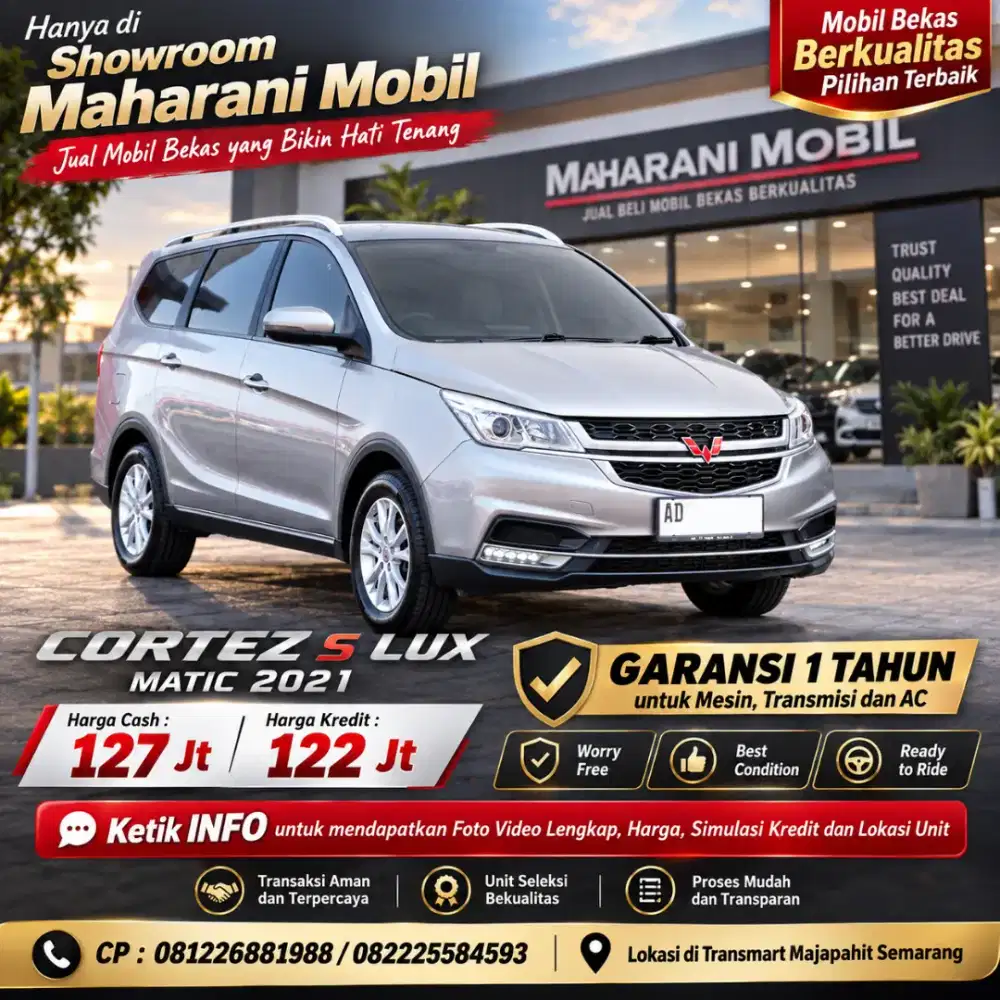 Garansi 1 Th, Cortez S Lux, Pajak Panjang, Rawat Dealer, Istimewa