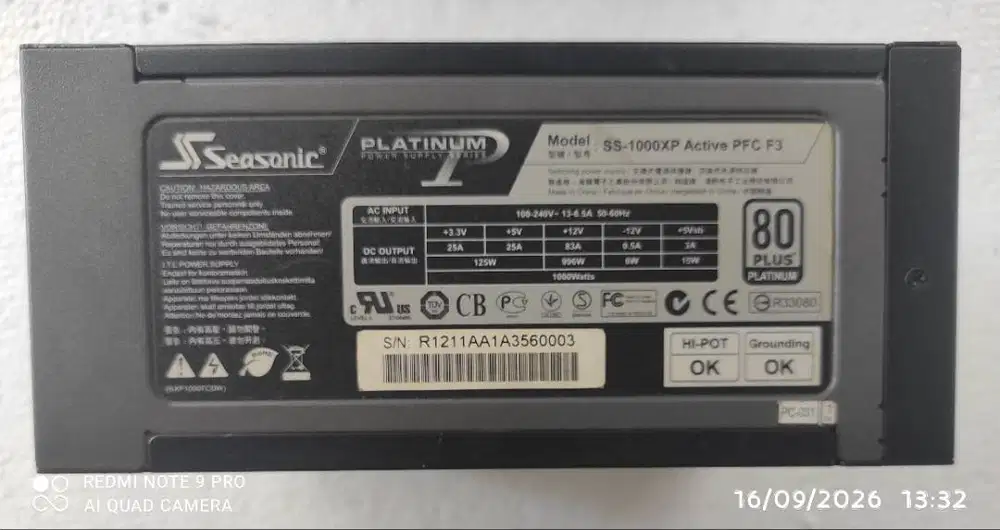 PSU Seasonic Platinum