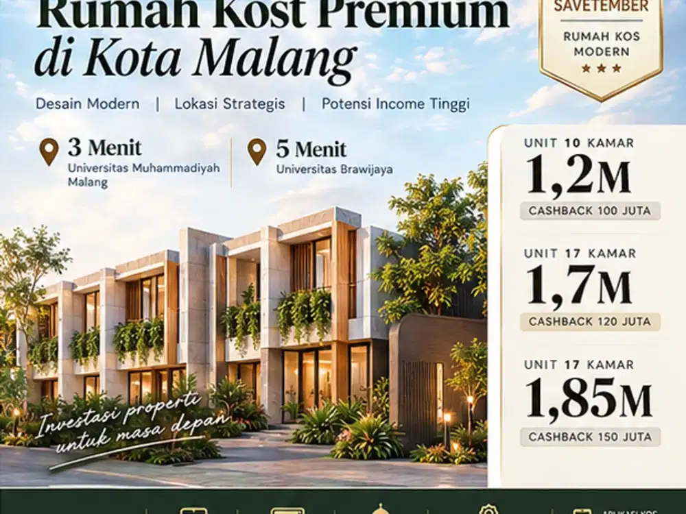Satu Rumah Kos, Akses ke 5 Kampus Besar Malang
