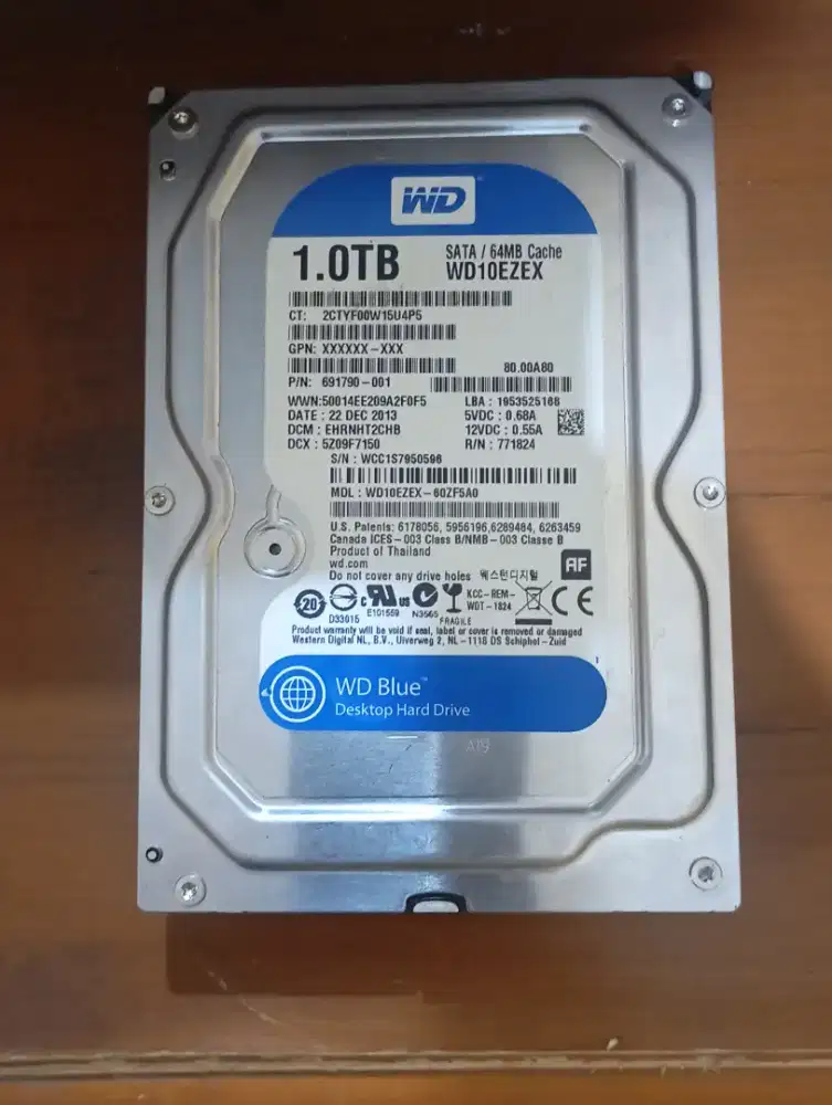 Hardisk PC WD 1TB Sentinel 100/100%