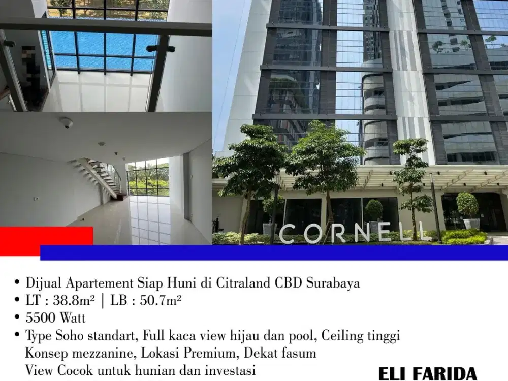 Dijual Apartement Siap Huni di Citraland CBD Surabaya
