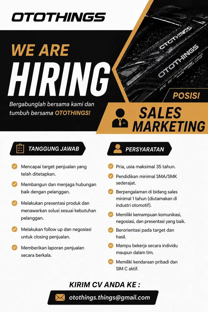 WE ARE HIRING!!