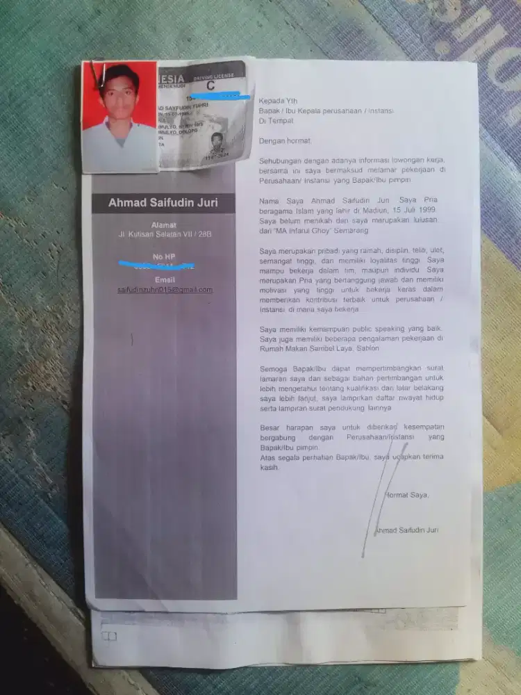 Mencari pekerjaan disini mungkin bisa dibantu bapak ibu