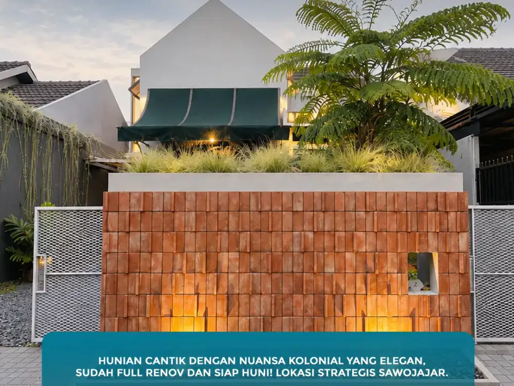 Properti Langka Dijual Rumah Kolonial di Sawojajar Malang (ME)