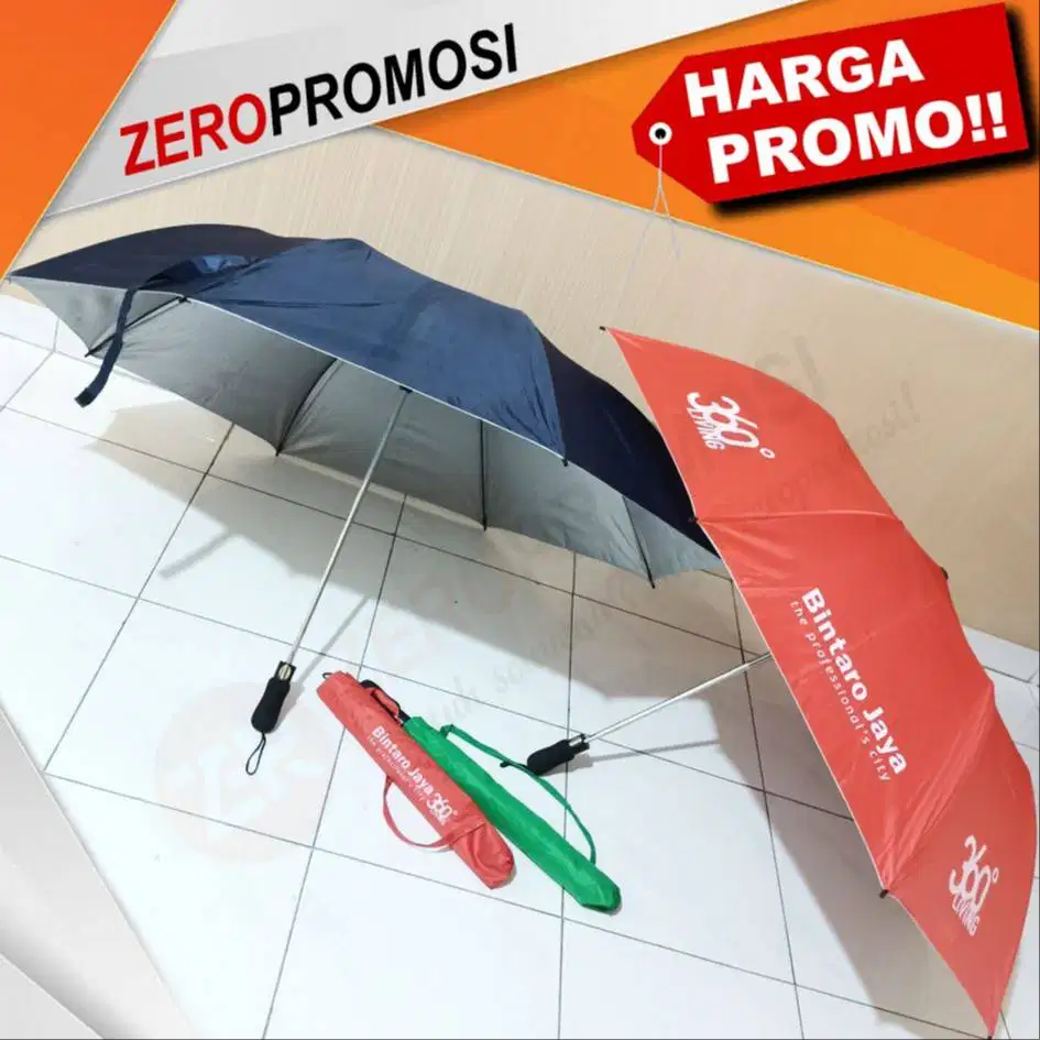 Payung Golf 915 Lipat Otomatis Custom Sablon untuk Souvenir