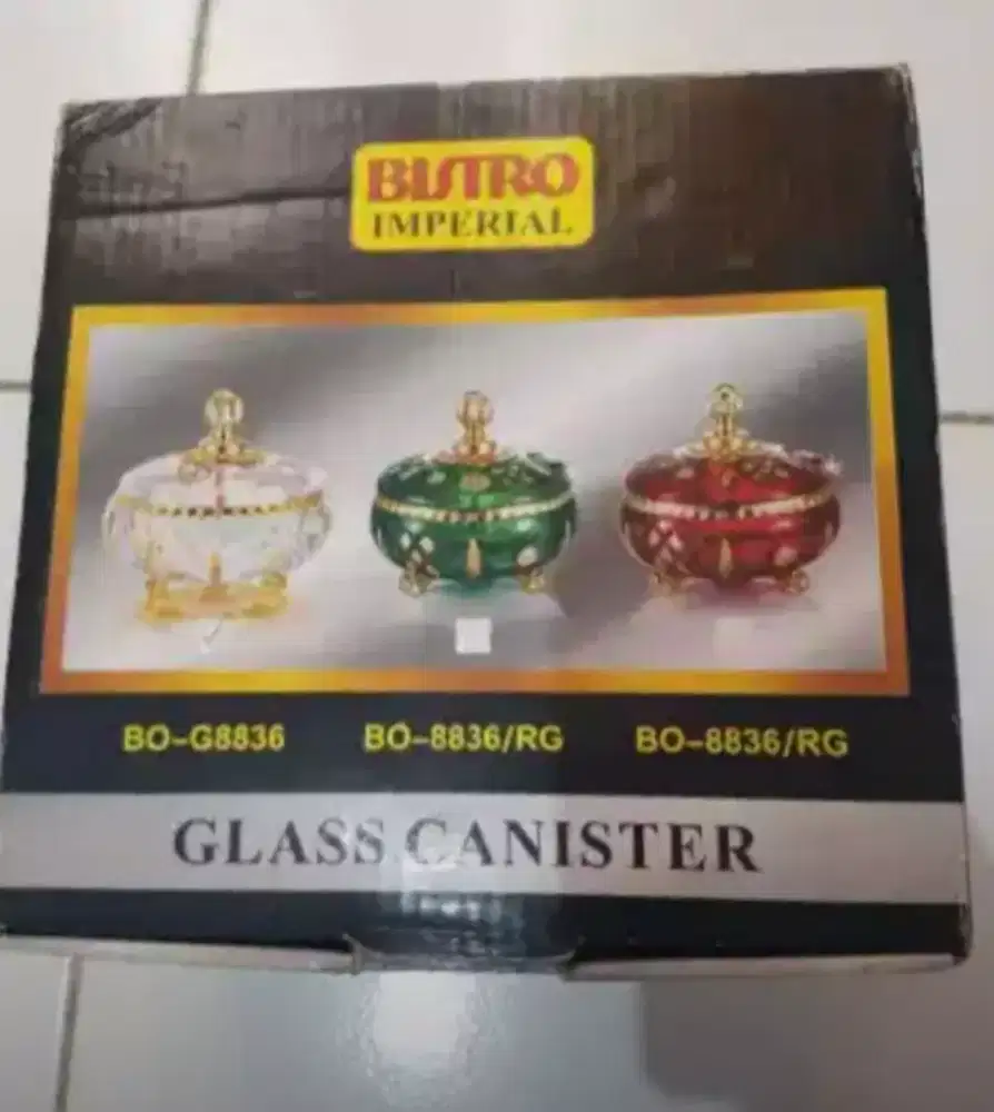 1 Toples Glass carister