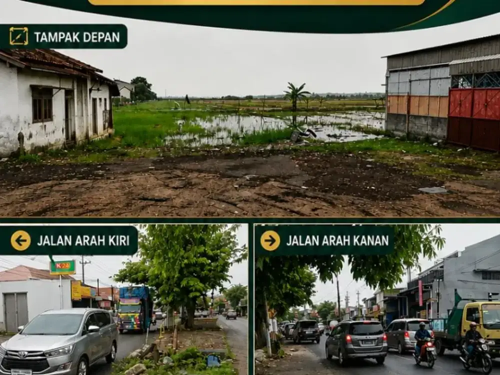 CA1243 DIJUAL TANAH BESAR MURAH STRATEGIS DI RAYA SEDATI GEDE