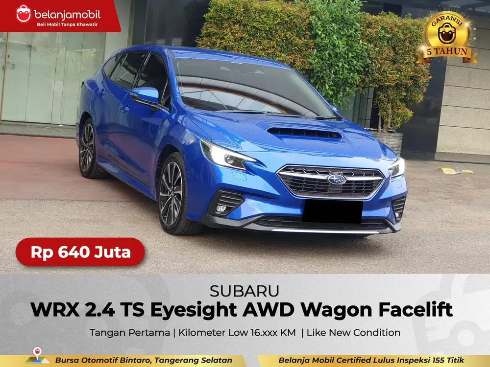 [ GARANSI 5THN AWD KM 16RB ] Subaru WRX 2.4 TS Eyesight 2022/2023/2024