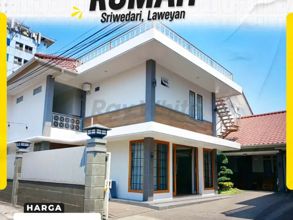 Dijual Rumah Mewah Modern 2 Lantai Full Furnished Lokasi Premium di Sriwedari
