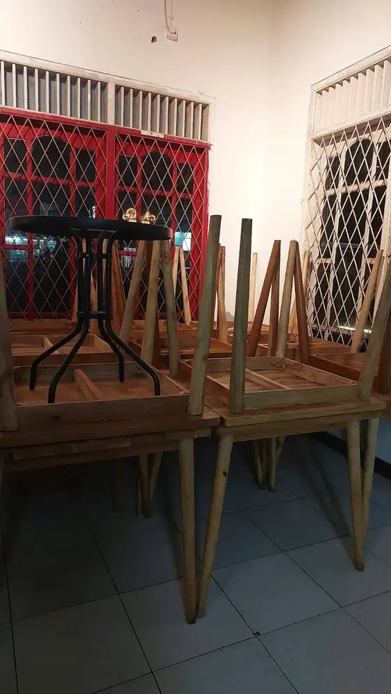 Meja Kayu Kotak 80 x 80