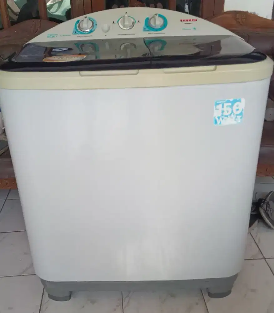 Mesin Cuci 2 Tabung Normal Siap Pakai